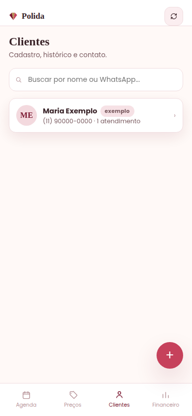 Clientes com histórico